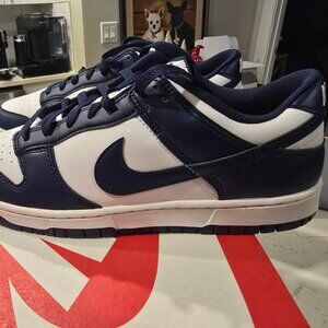 Nike Dunk Low Midnight White Navy Blue HF5441-107 Men's Size 10 US NEW